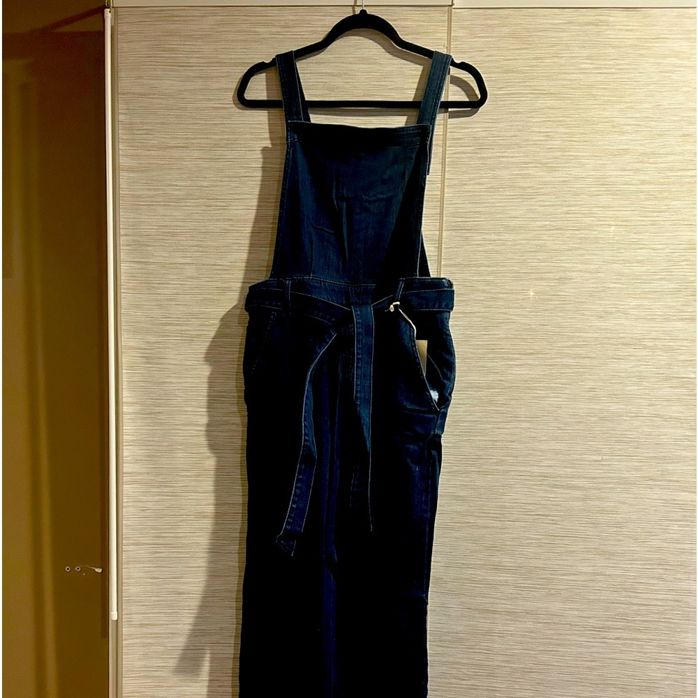 COPY - Universal Thread Dark Denim Bib-Style Overalls